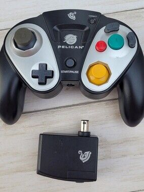 Pelican G3 Wireless Nintendo GameCube Black Controller & Receiver PL-7055